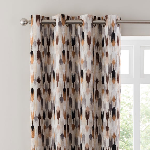 Kelso Cut Velvet Eyelet Curtains - image 1