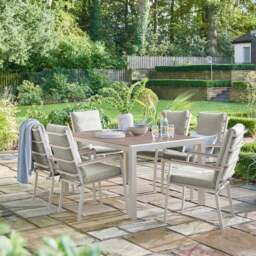 Easton 6 Seater Outdoor Dining Set - thumbnail 1
