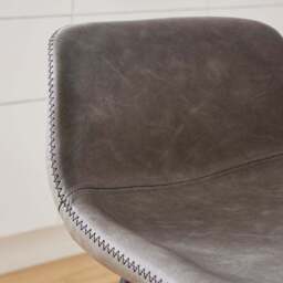 Jayden Counter Height Bar Stool, Faux Leather - thumbnail 3