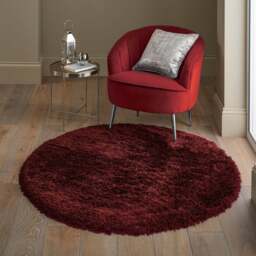 Jewel Shaggy Round Rug - thumbnail 1