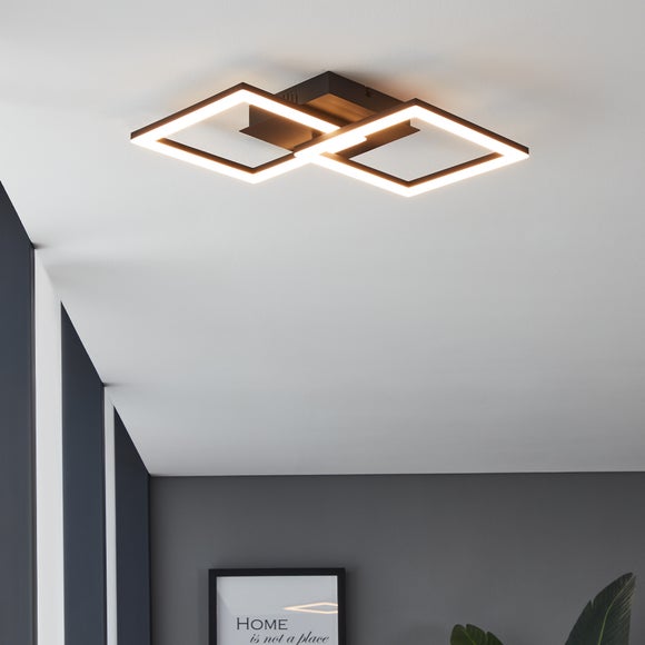 EGLO Paranday-Z Diamonds Medium Flush Ceiling Light - image 1