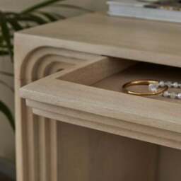 Romy 1 Drawer Dressing Table, Mango Wood - thumbnail 4