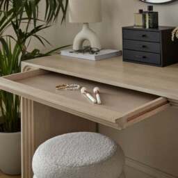 Romy 1 Drawer Dressing Table, Mango Wood - thumbnail 3