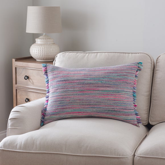 Ava Fringe Cotton Rectangle Cushion - image 1