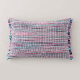 Ava Fringe Cotton Rectangle Cushion - thumbnail 2