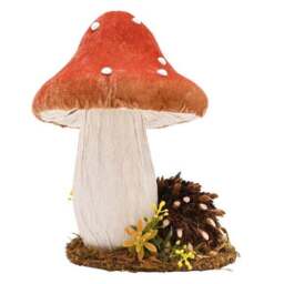 Country Living Hedgehog with Mushroom Ornament - thumbnail 3