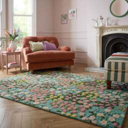 Country Garden Floral Wool Rug - thumbnail 1