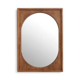 Khari Mango Wood Rectangle Wall Mirror - thumbnail 3