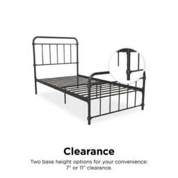 Dorel Home Wallace Metal Bed - thumbnail 4