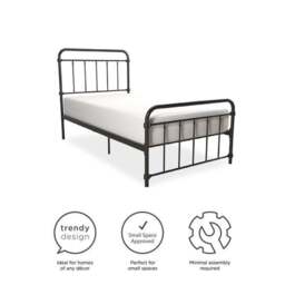 Dorel Home Wallace Metal Bed - thumbnail 5