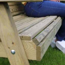 Freya 3 Seater Wooden Garden Bench - thumbnail 6