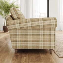 Flori Woven Check Fabric Orkney Armchair - thumbnail 2