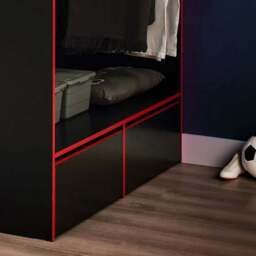 Boss Pod Gaming High Sleeper Small Double Bed Frame With Desk And Storage - thumbnail 5