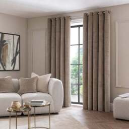 Diamond Geometric Velvet Eyelet Curtains - thumbnail 2