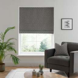 Geo Checkerboard Roman Blind