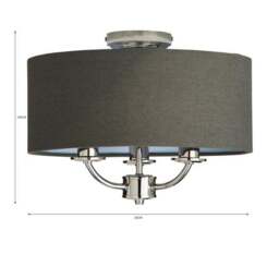 Preston 3 Light Flush Ceiling Light - thumbnail 6