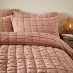 Evana Stitch Duvet Cover and Pillowcase Set - thumbnail 2