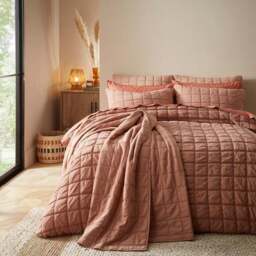 Evana Stitch Duvet Cover and Pillowcase Set - thumbnail 6