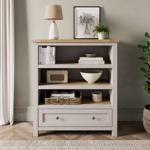 Olney Low Bookcase, Stone - image 1