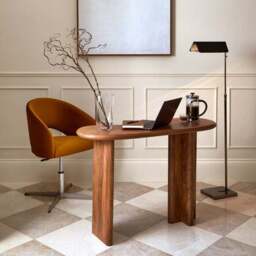 Ludo Kidney Shaped Console Table, Mango Wood - thumbnail 5