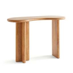 Ludo Kidney Shaped Console Table, Mango Wood - thumbnail 4