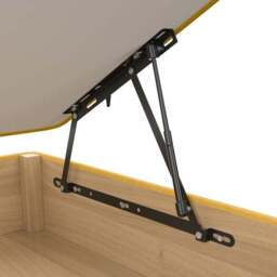 Luxury Side Ottoman Bed Frame, Linen - thumbnail 5