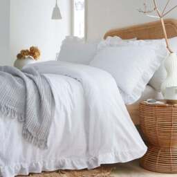 Appletree Cassia Frill 100% Cotton Duvet Cover & Pillowcase Set - thumbnail 4
