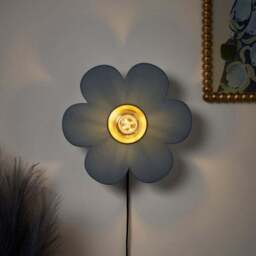 Flower Fabric Plug In Wall Light - thumbnail 2