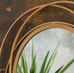 Luxe Round Indoor Outdoor Wall Mirror - thumbnail 3