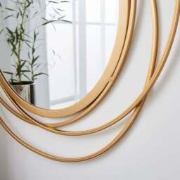 Luxe Round Indoor Outdoor Wall Mirror - thumbnail 4
