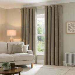 Sorrel Boucle Eyelet Curtains - thumbnail 2