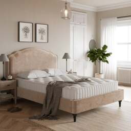 Ella Timeless Velvet Bed Frame - thumbnail 1