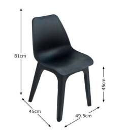 Eolo Pack of 2 Matte Chairs - thumbnail 6