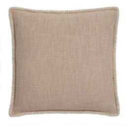 Blanket Stitch Textured Cotton Square Cushion Cover - thumbnail 3
