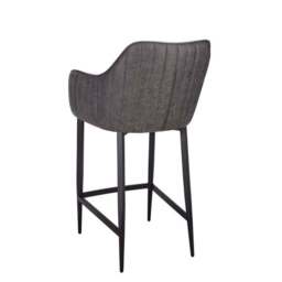 Indus Valley Logan Bar Stool, Faux Leather - thumbnail 6