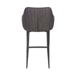 Indus Valley Logan Bar Stool, Faux Leather - thumbnail 5