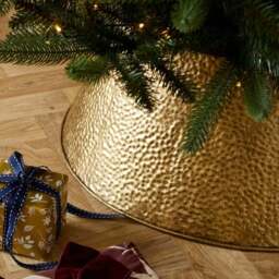 Hammered Metal Christmas Tree Skirt - thumbnail 2
