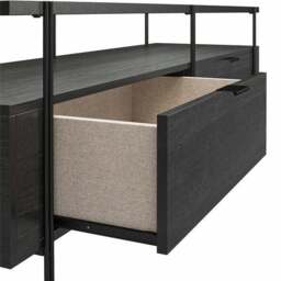 "Wainwright TV Unit, Black Oak for TVs up to 60""" - thumbnail 4