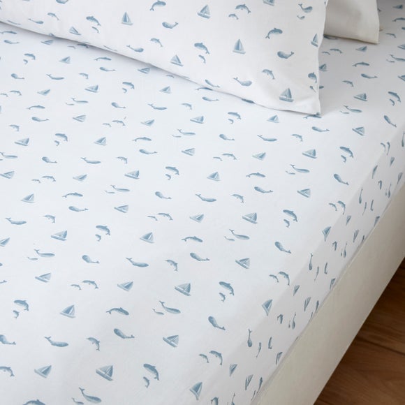By The Sea Organic Cotton Fitted Bed Sheet - image 1