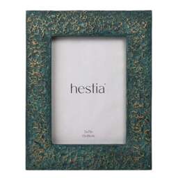 Hestia Teal & Imprinted Gold Photo Frame - thumbnail 2