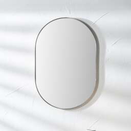 Slim Frame Lozenge Wall Mirror - thumbnail 1