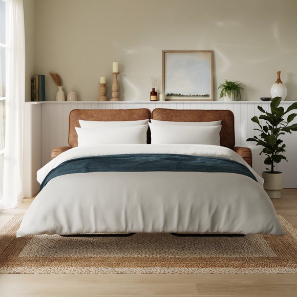 Beatrice Relaxed Faux Leather Sofa Bed - image 1