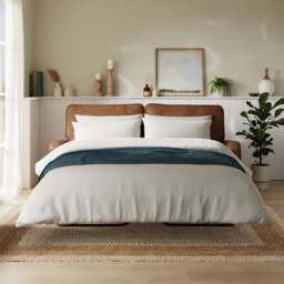 Beatrice Relaxed Faux Leather Sofa Bed - thumbnail 1