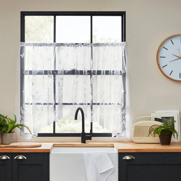 thumbnail image 2 of Jardiniere Net Lace Curtain Panel - Ready To Hang, Living Room Window Treatment 2 of 5