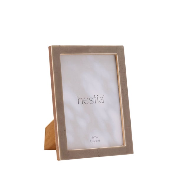 Hestia Grey Thin Stained Bone Effect Photo Frame - image 1