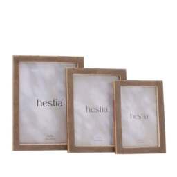 Hestia Grey Thin Stained Bone Effect Photo Frame - thumbnail 4