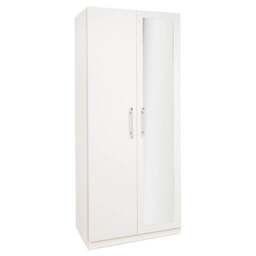 Acton Double Wardrobe, White - thumbnail 1