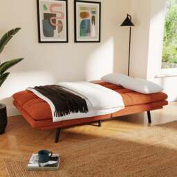 Harrison Quilted Chenille Clic Clac Sofa Bed - thumbnail 1