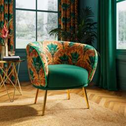 Bella Wild Cheetah Cocktail Chair - thumbnail 1