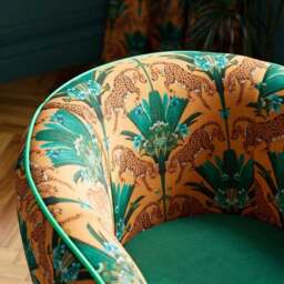 Bella Wild Cheetah Cocktail Chair - thumbnail 3